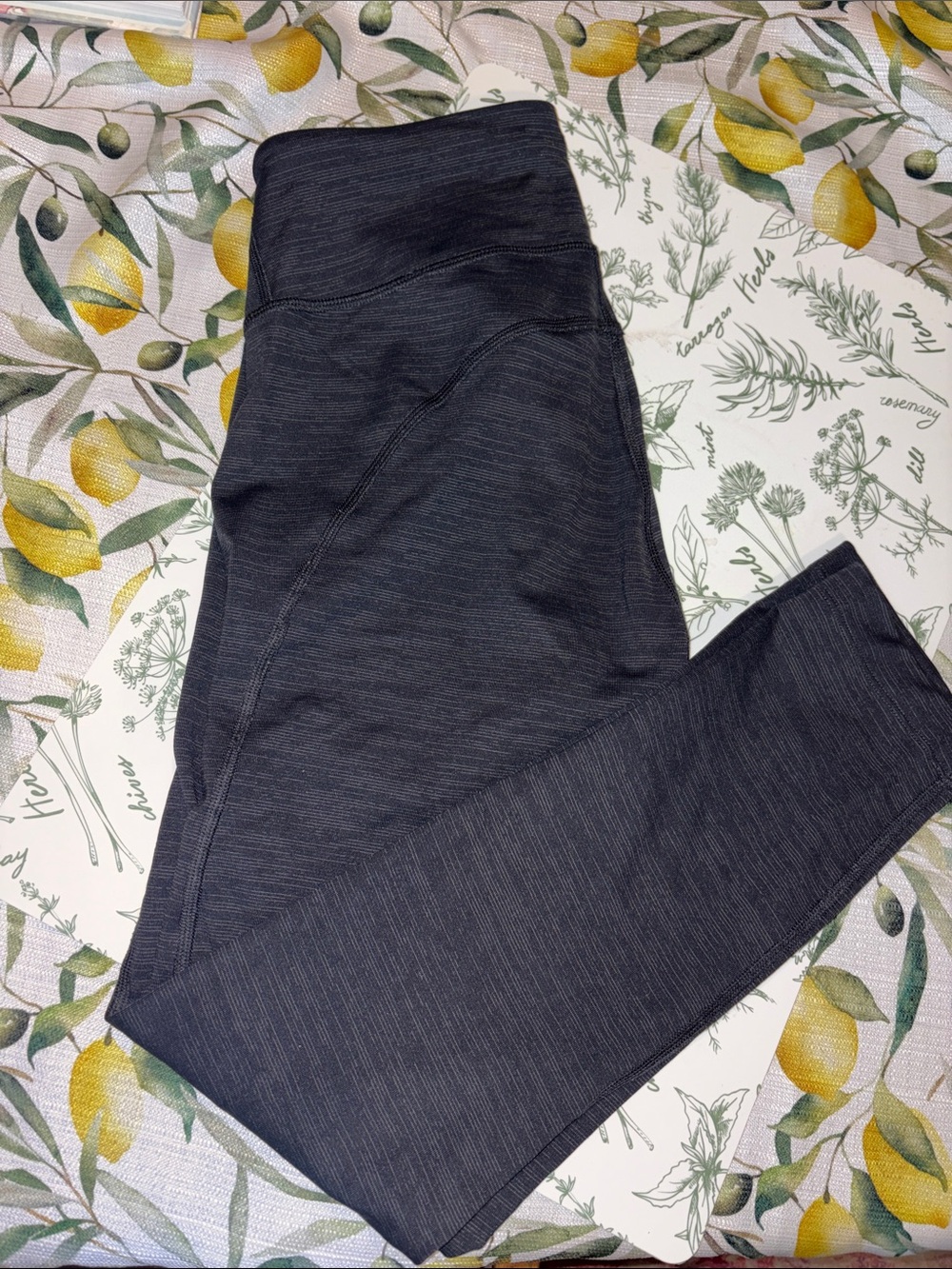 Outdoor Voices Dark Heathered Charcoal Gray TechSweat 7/8 Core Leggings S EUC